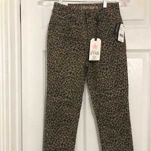 Juniors leopard jeans high rise keg Gina